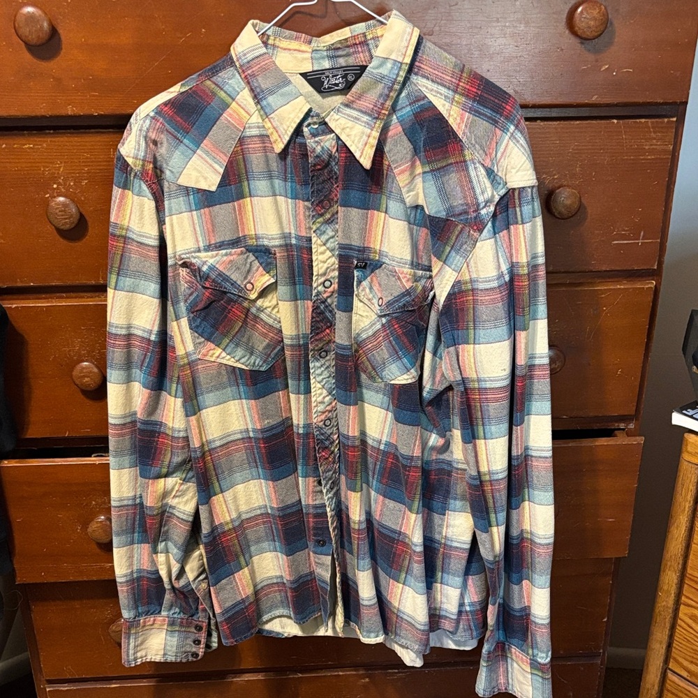 Plaid Button-Down Shirt for Men